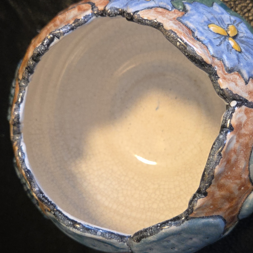C J NIEHAUS 1993 Hand-Painted DESERT SCENE Pottery - Picture 6 of 8